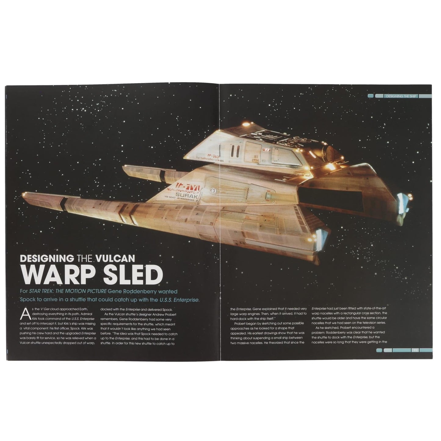Star Trek Collectibles Long Range Vulcan Shuttle Magazine - Paramount Shop