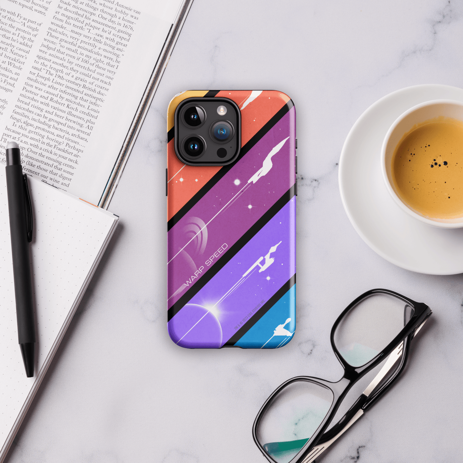Star Trek Color Block Warp Speed Tough Phone Case - iPhone - Paramount Shop