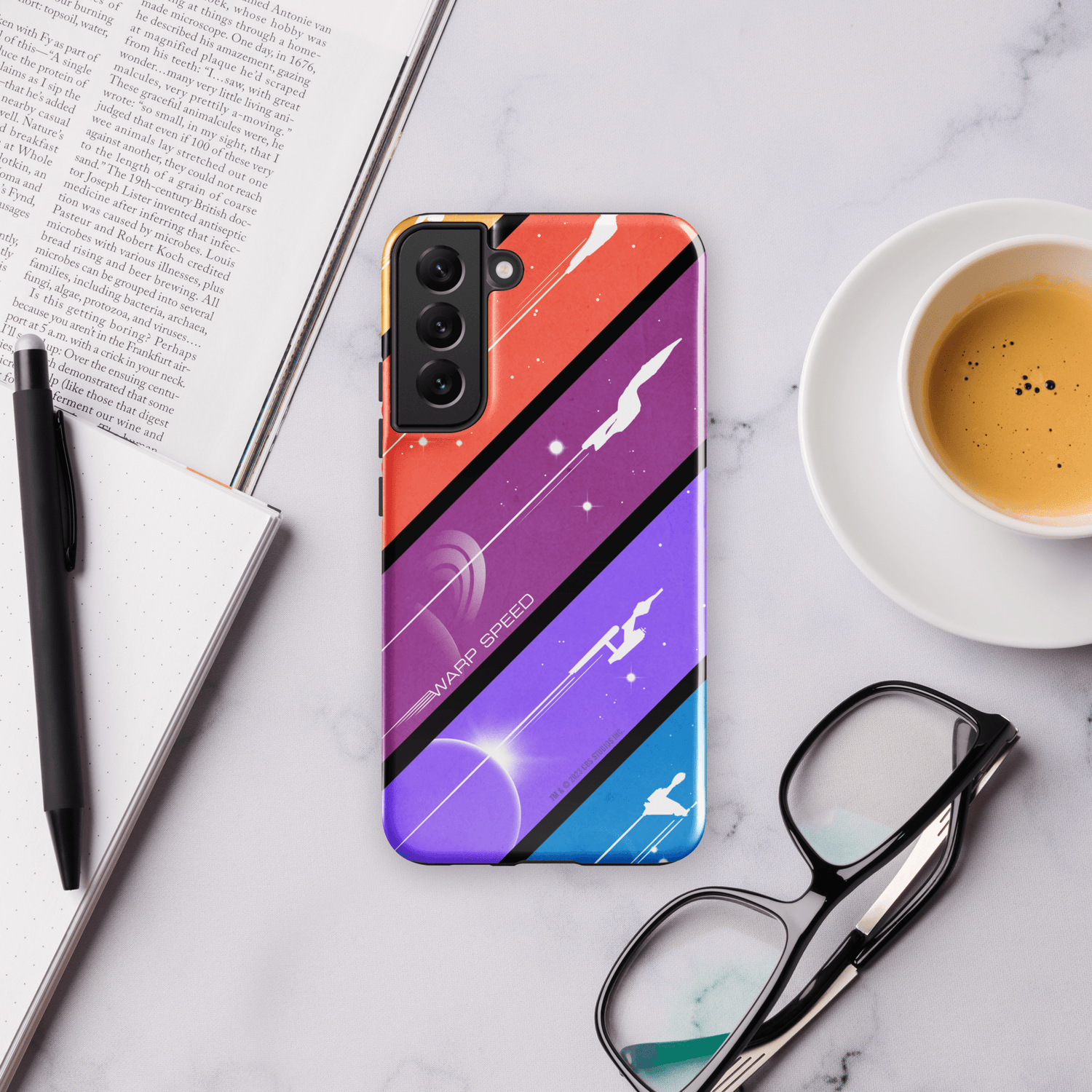 Star Trek Color Block Warp Speed Tough Phone Case - Samsung - Paramount Shop