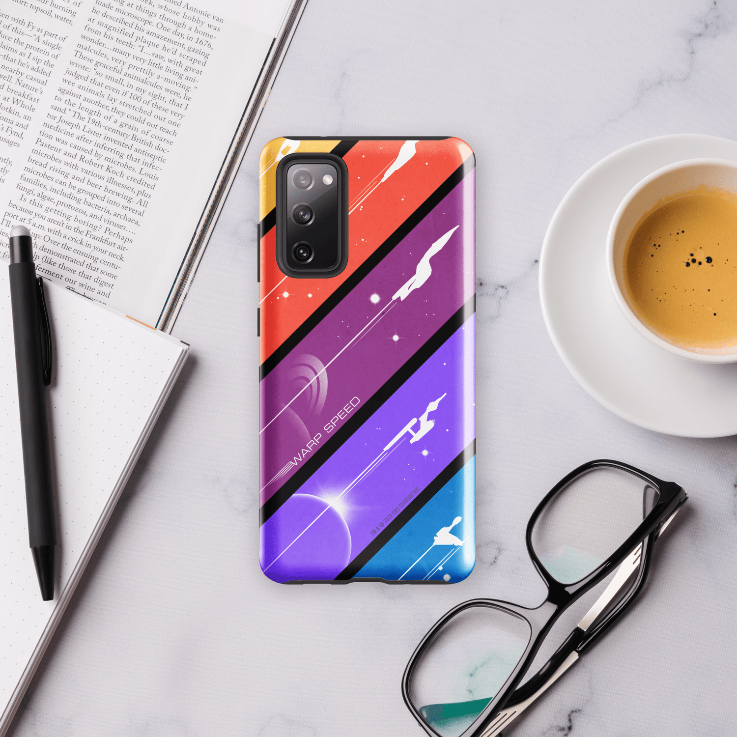 Star Trek Color Block Warp Speed Tough Phone Case - Samsung - Paramount Shop
