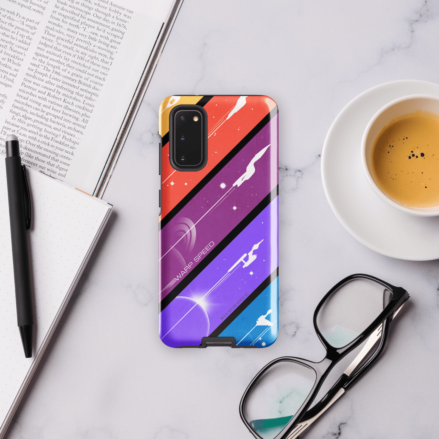 Star Trek Color Block Warp Speed Tough Phone Case - Samsung - Paramount Shop