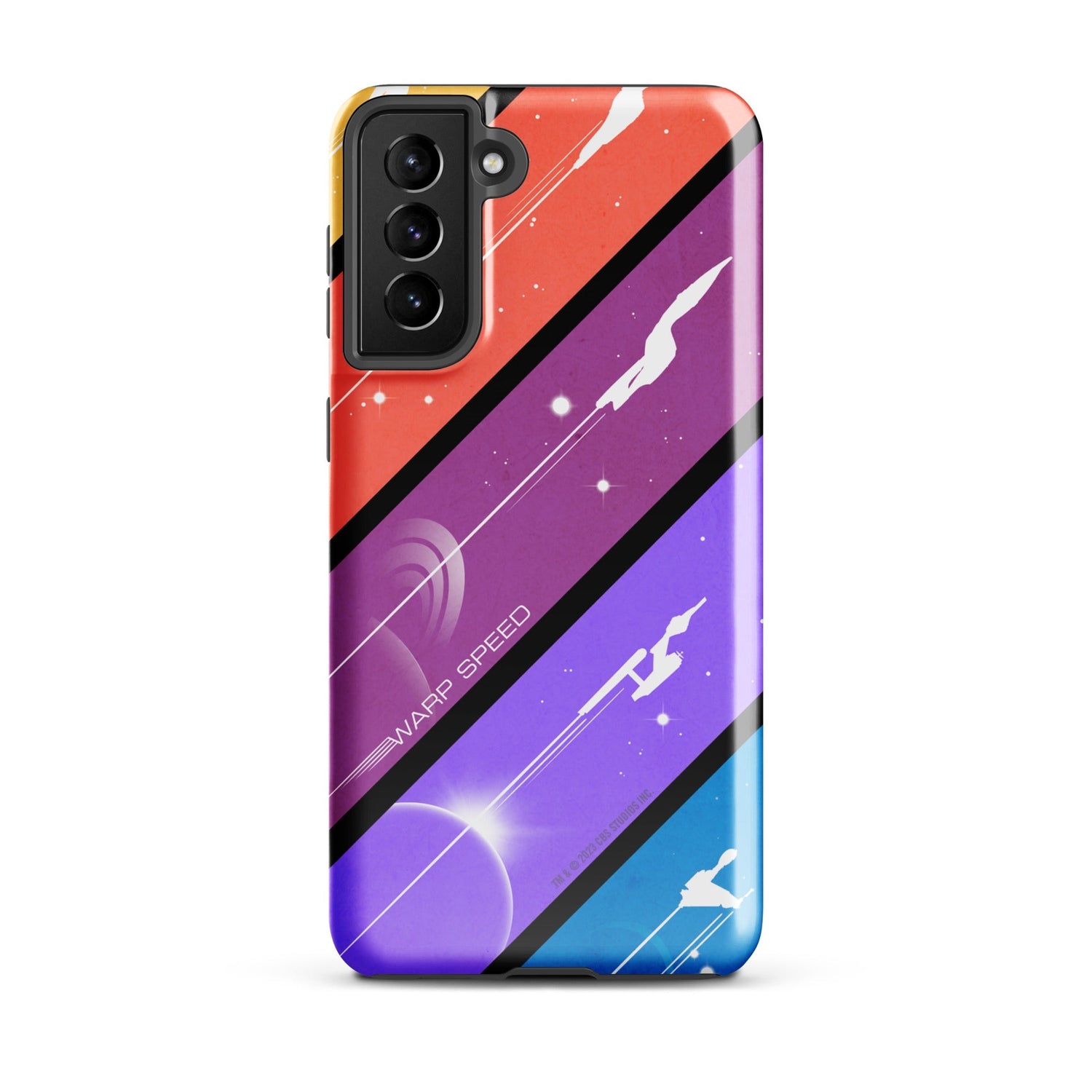 Star Trek Color Block Warp Speed Tough Phone Case - Samsung - Paramount Shop