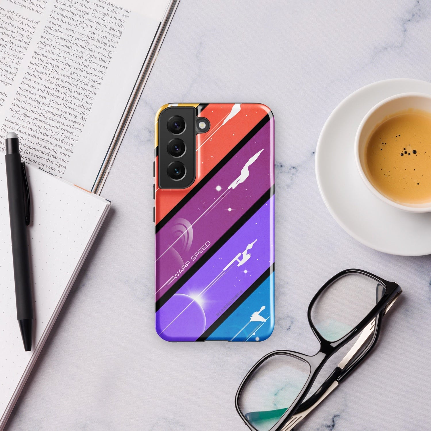 Star Trek Color Block Warp Speed Tough Phone Case - Samsung - Paramount Shop