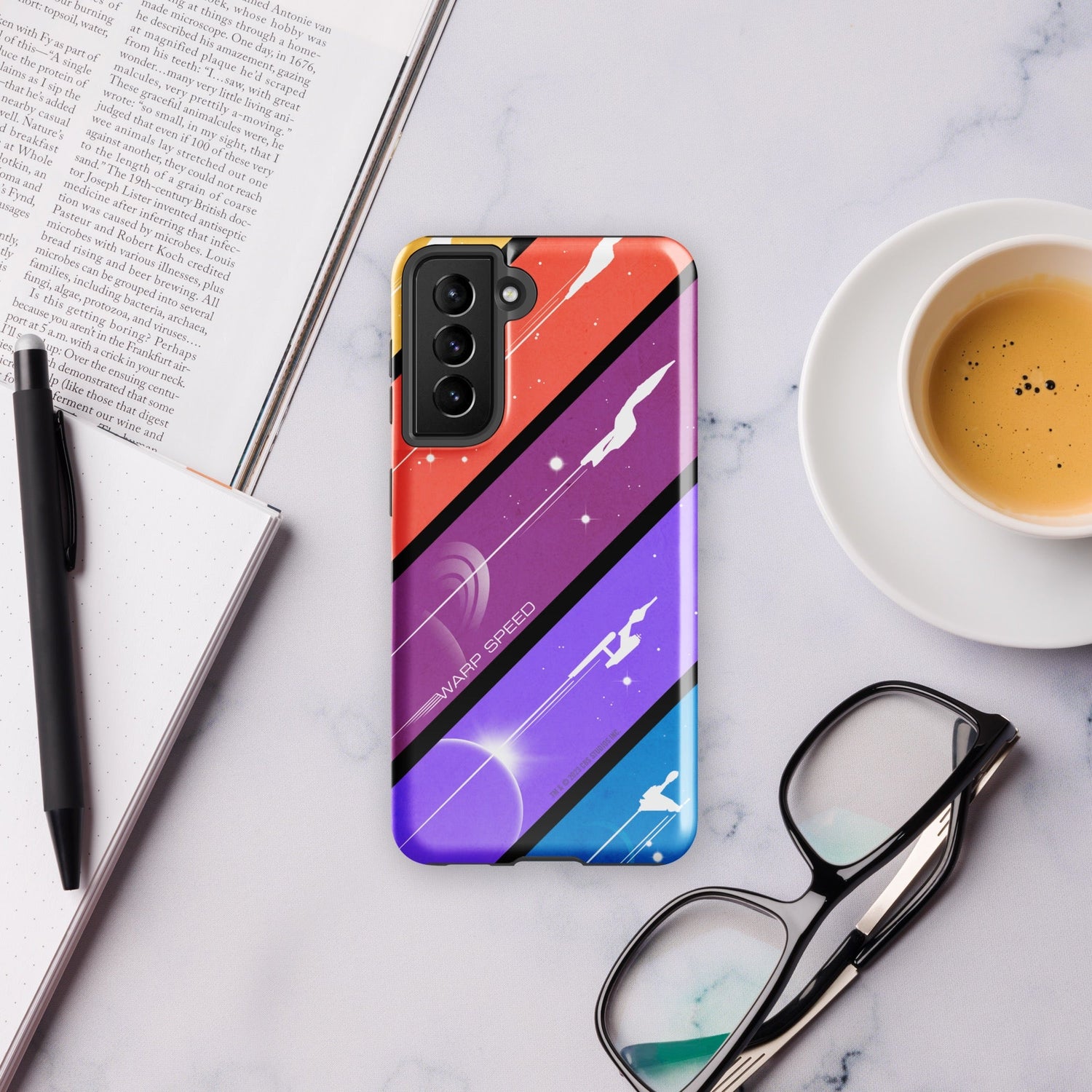 Star Trek Color Block Warp Speed Tough Phone Case - Samsung - Paramount Shop
