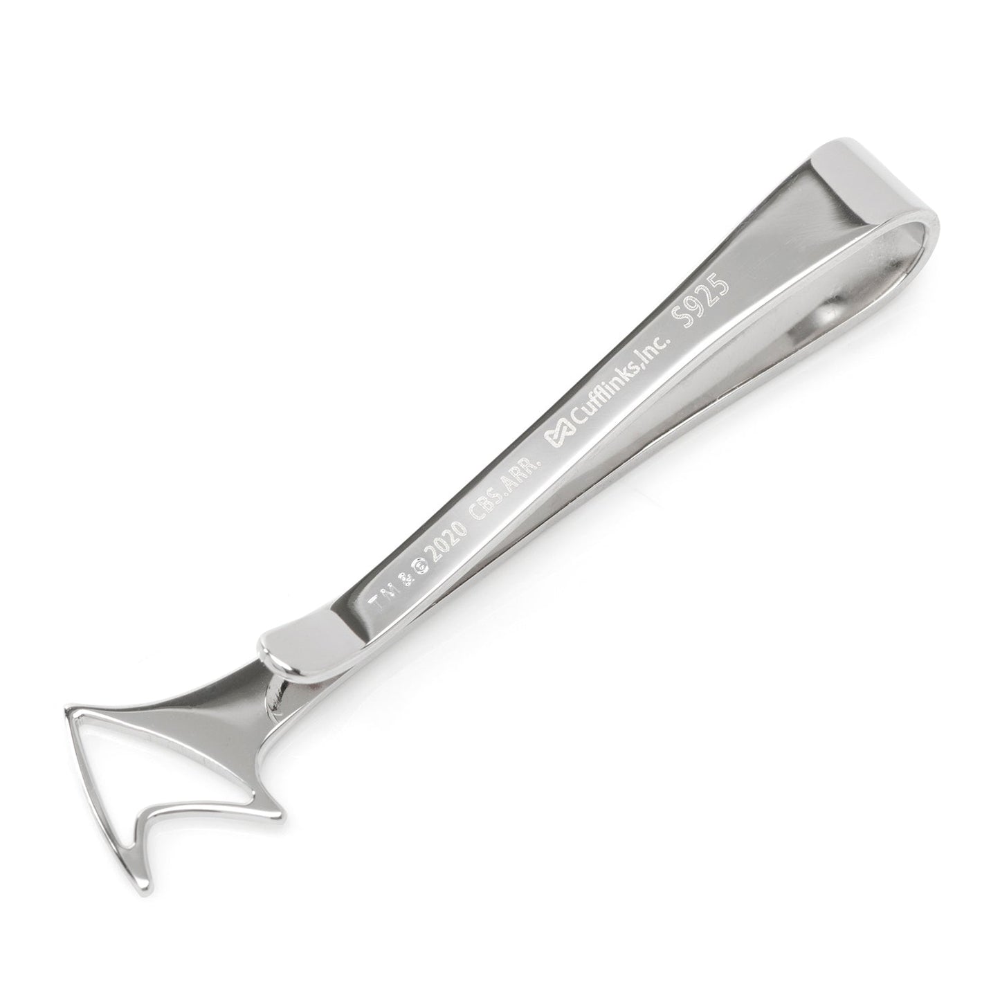 Star Trek Delta Shield Cutout Understated Curved Tie Bar - Paramount Shop