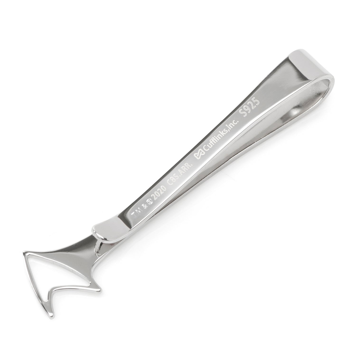 Star Trek Delta Shield Cutout Understated Curved Tie Bar - Paramount Shop