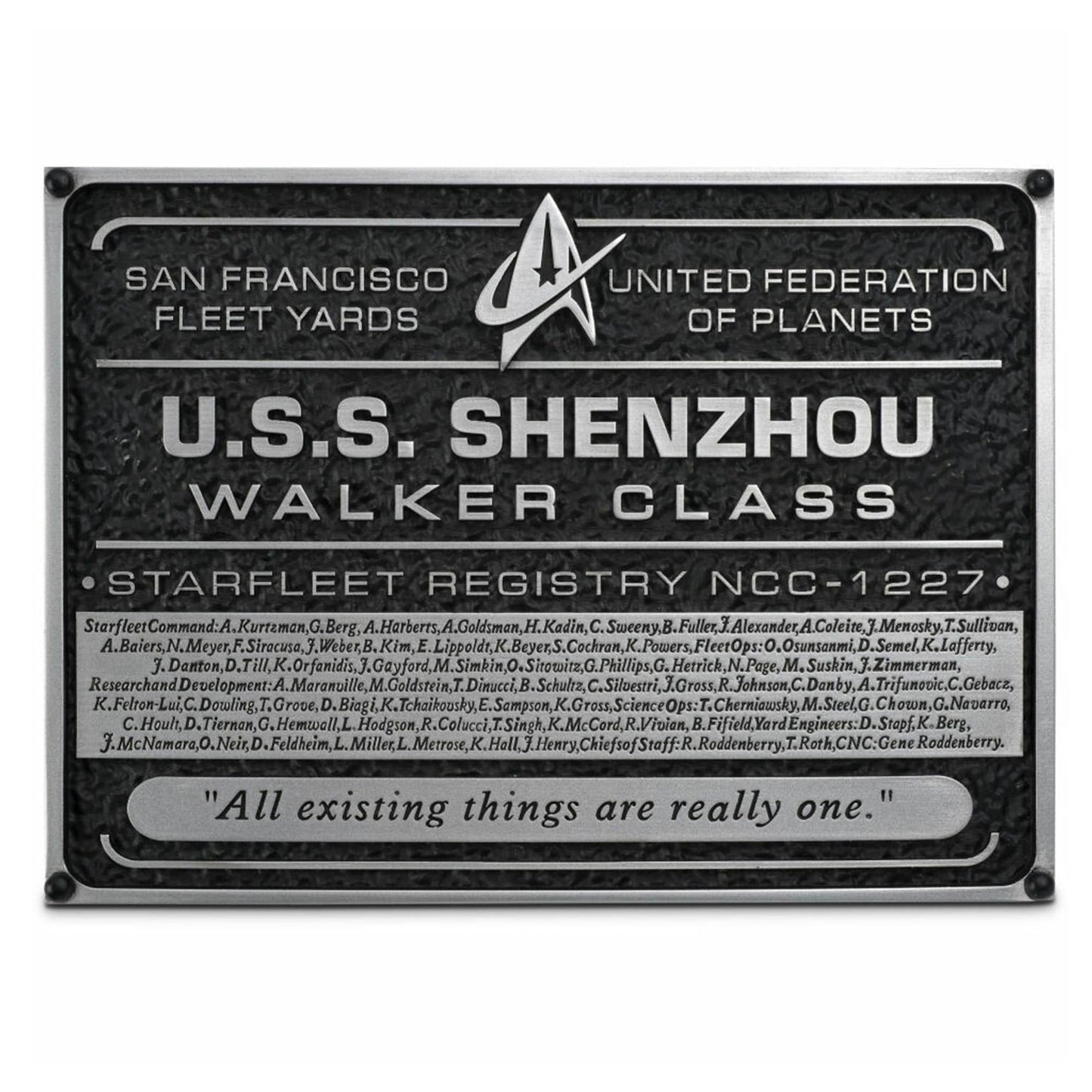 Star Trek: Discovery Collectibles Shenzhou Dedication Plaque - Paramount Shop