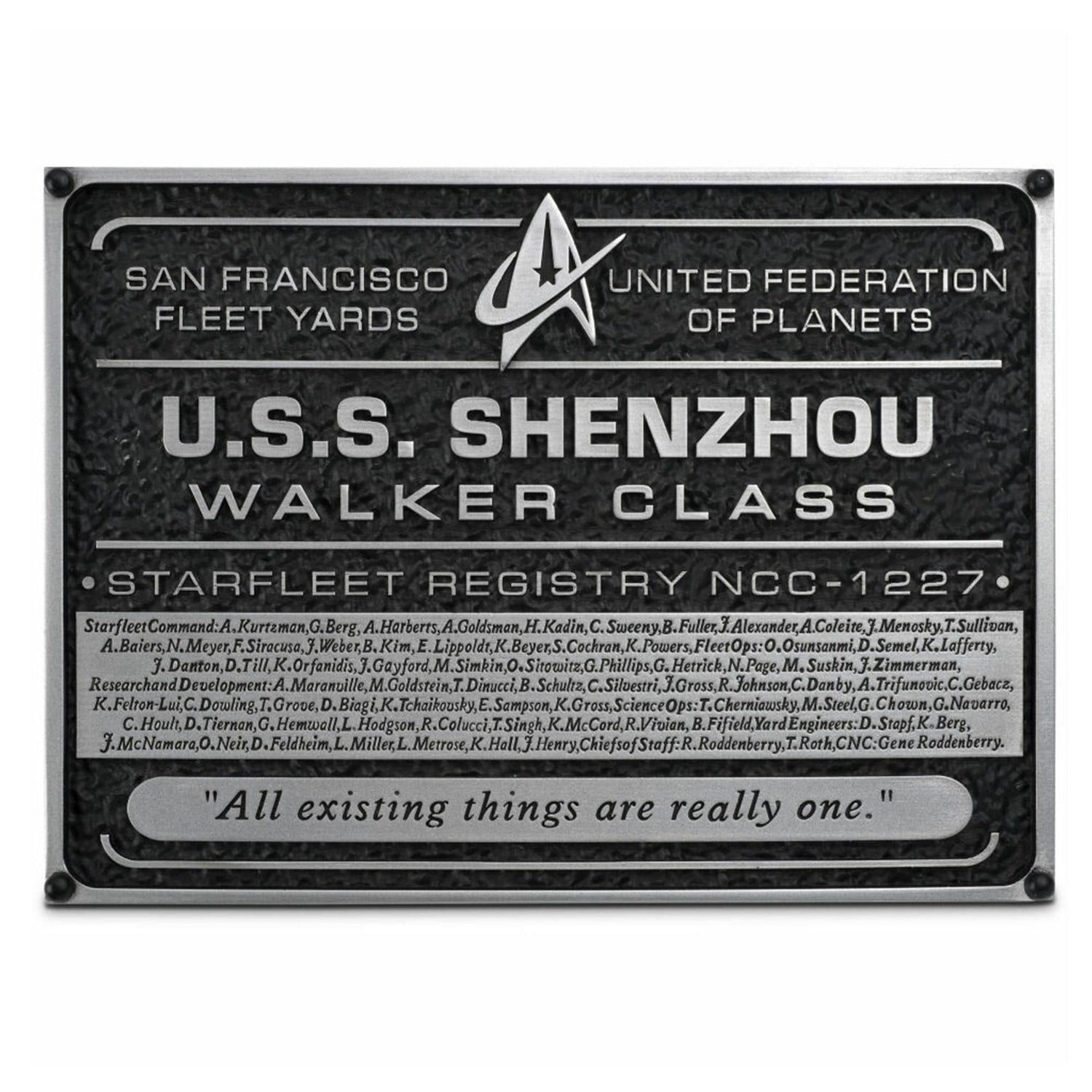 Star Trek: Discovery Collectibles Shenzhou Dedication Plaque - Paramount Shop