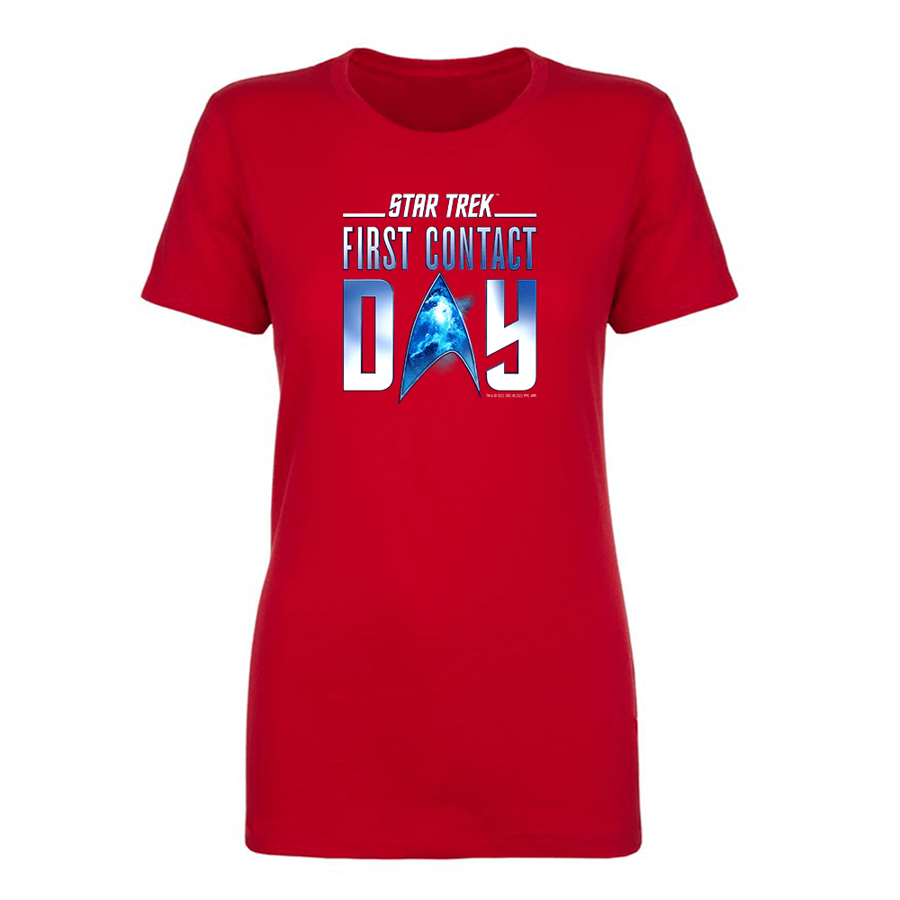 Star Trek: First Contact Day Nebula Logo Women's Short Sleeve T - Shirt - Paramount Shop