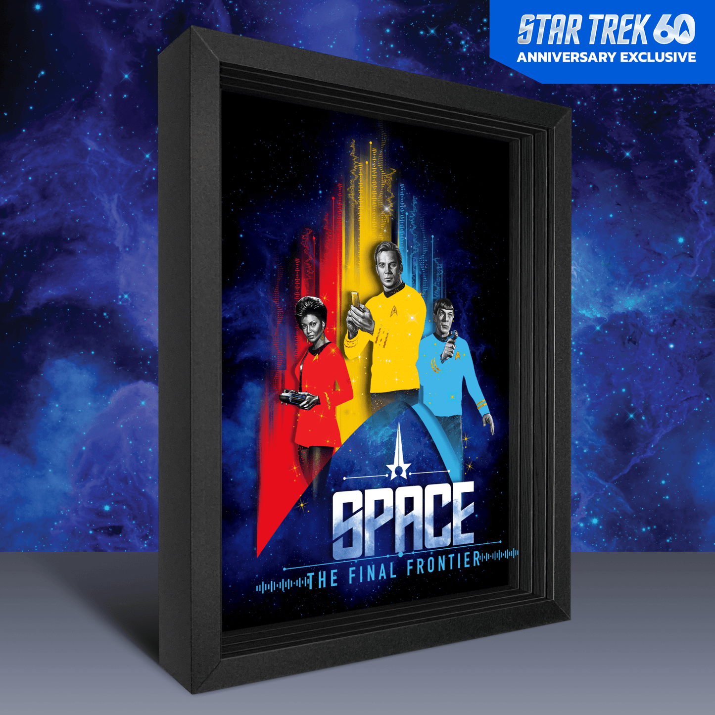 Star Trek Framed Print 60th Anniversary Shadowbox Art - Paramount Shop