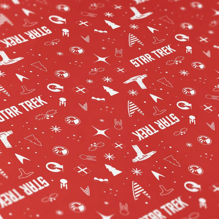 Star Trek Holiday Icons Wrapping Paper - Paramount Shop