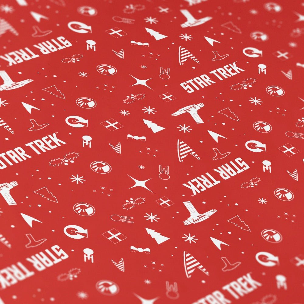 Star Trek Holiday Icons Wrapping Paper - Paramount Shop