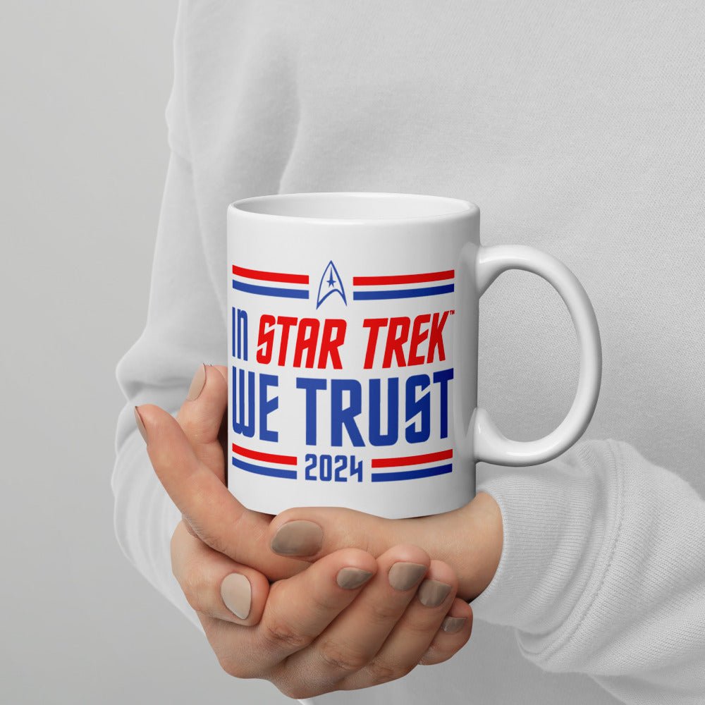 Star Trek In Star Trek We Trust White Mug - Paramount Shop