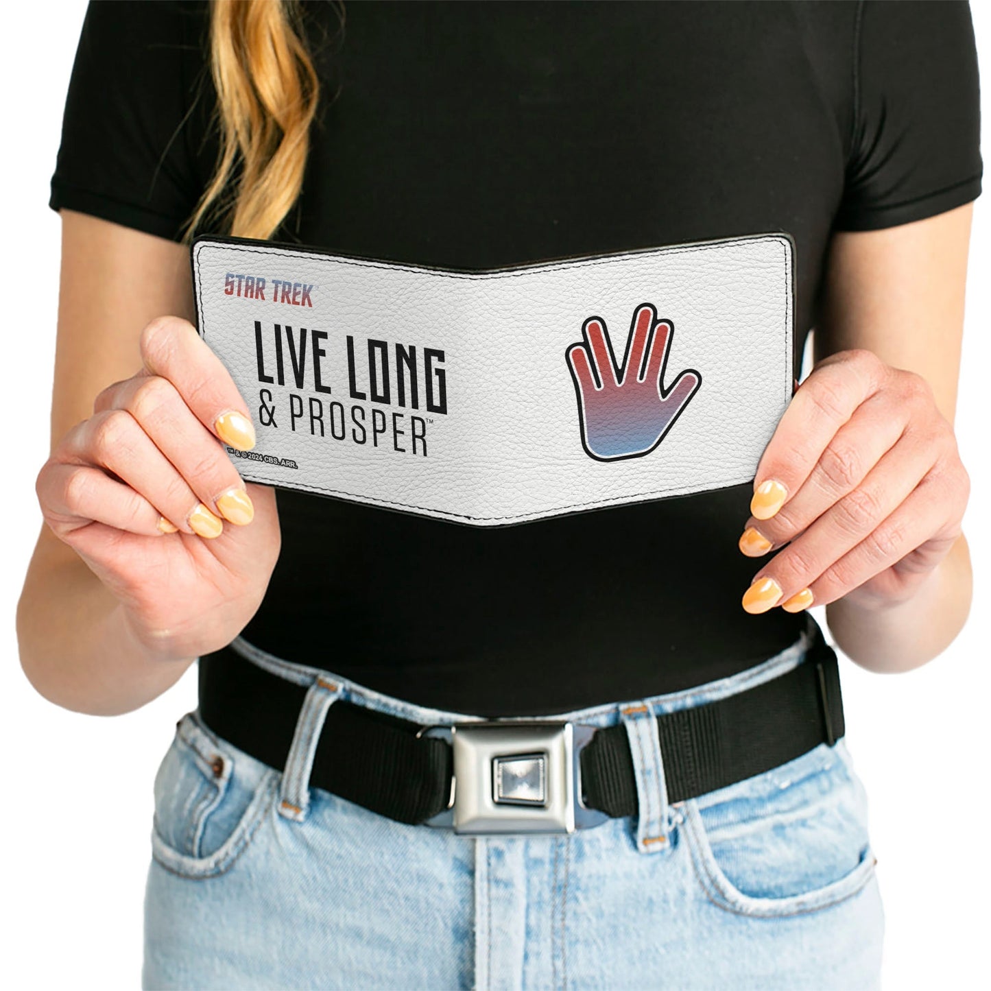 Star Trek Live Long & Prosper Vegan Leather Bi - Fold Wallet - Paramount Shop
