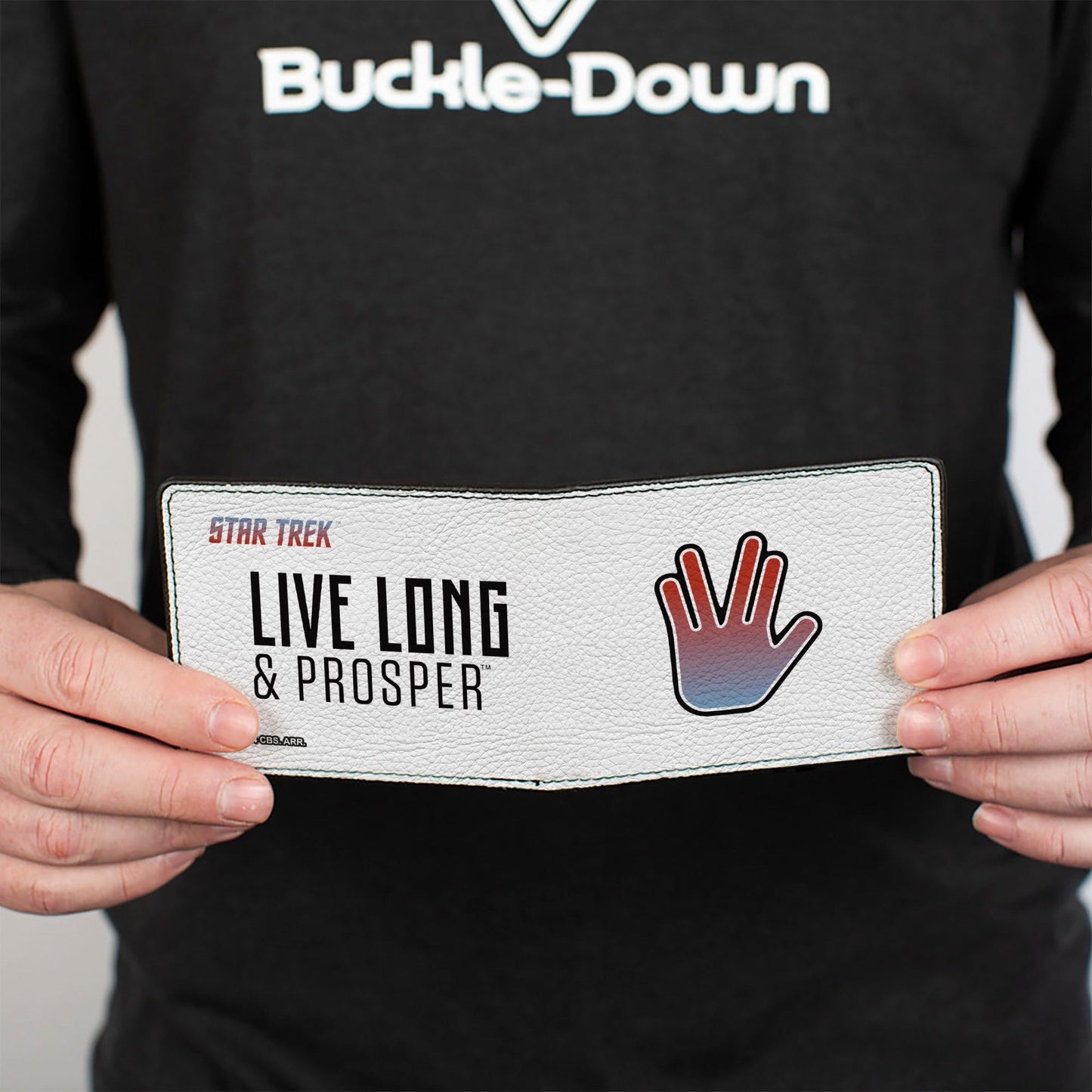 Star Trek Live Long & Prosper Vegan Leather Bi - Fold Wallet - Paramount Shop