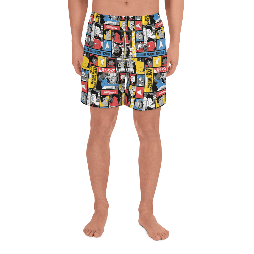 Star Trek: Lower Decks Blocks Pattern Athletic Shorts - Paramount Shop