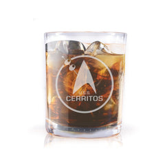 Star Trek: Lower Decks Bar Cerritos Logo Vaso Rocks grabado con láser