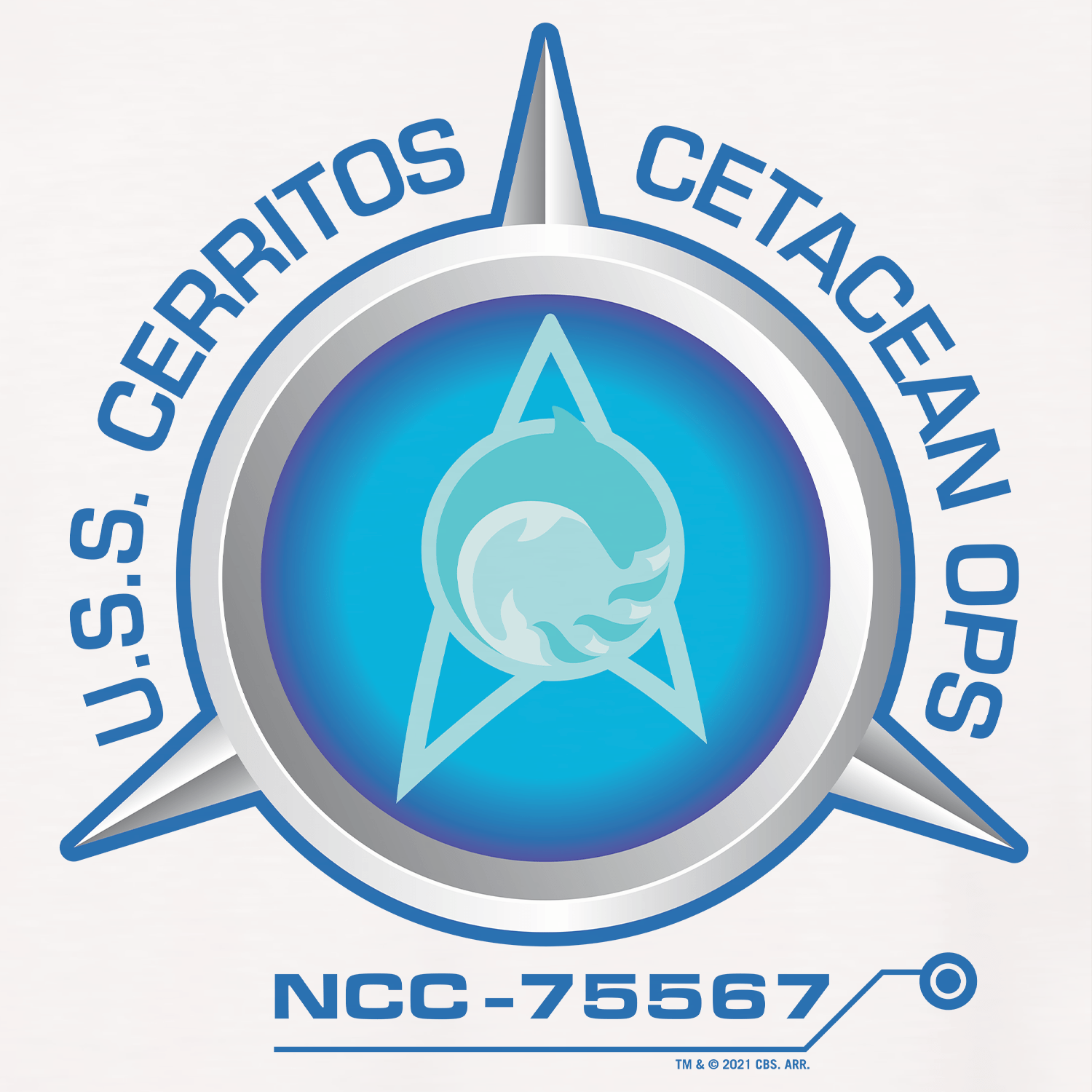 Star Trek: Lower Decks Cetacean Ops Delta Logo Adult Short Sleeve T - Shirt - Paramount Shop