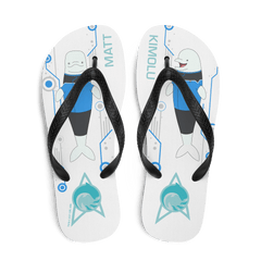 Star Trek: Lower Decks Matt & Kimolu Adult Flip Flops - Blue / SM
