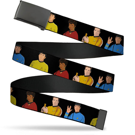 Star Trek Original Series Crew Group Black Webbing Belt - Paramount Shop