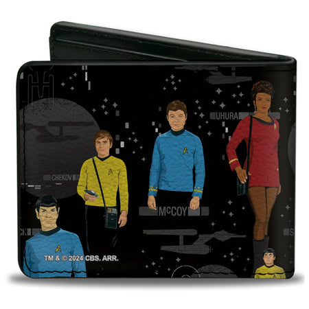 Star Trek Original Series Crew & Icons Vegan Leather Wallet - Paramount Shop