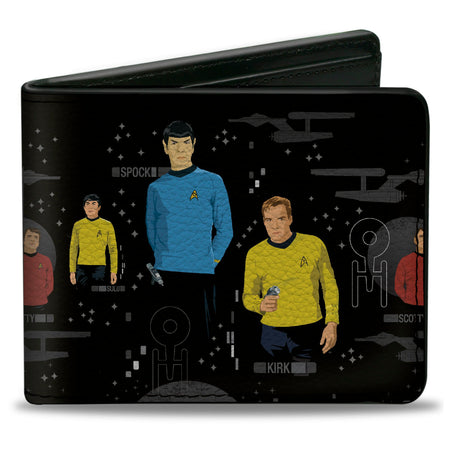 Star Trek Original Series Crew & Icons Vegan Leather Wallet - Paramount Shop
