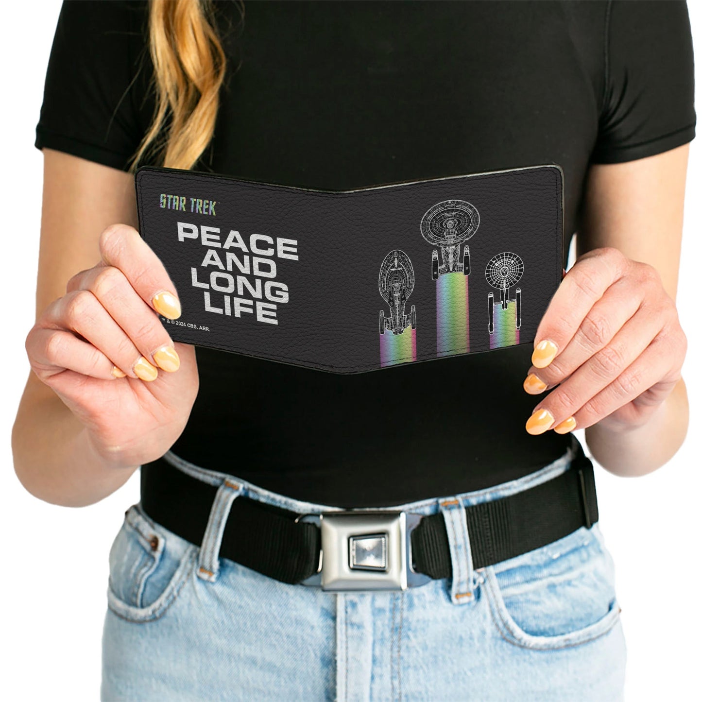 Star Trek Peace and Long Life Starfleet Ships Bi - Fold Wallet - Paramount Shop