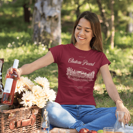 Star Trek: Picard Chateau Picard Vineyard Logo Women's Short Sleeve T - Shirt - Paramount Shop