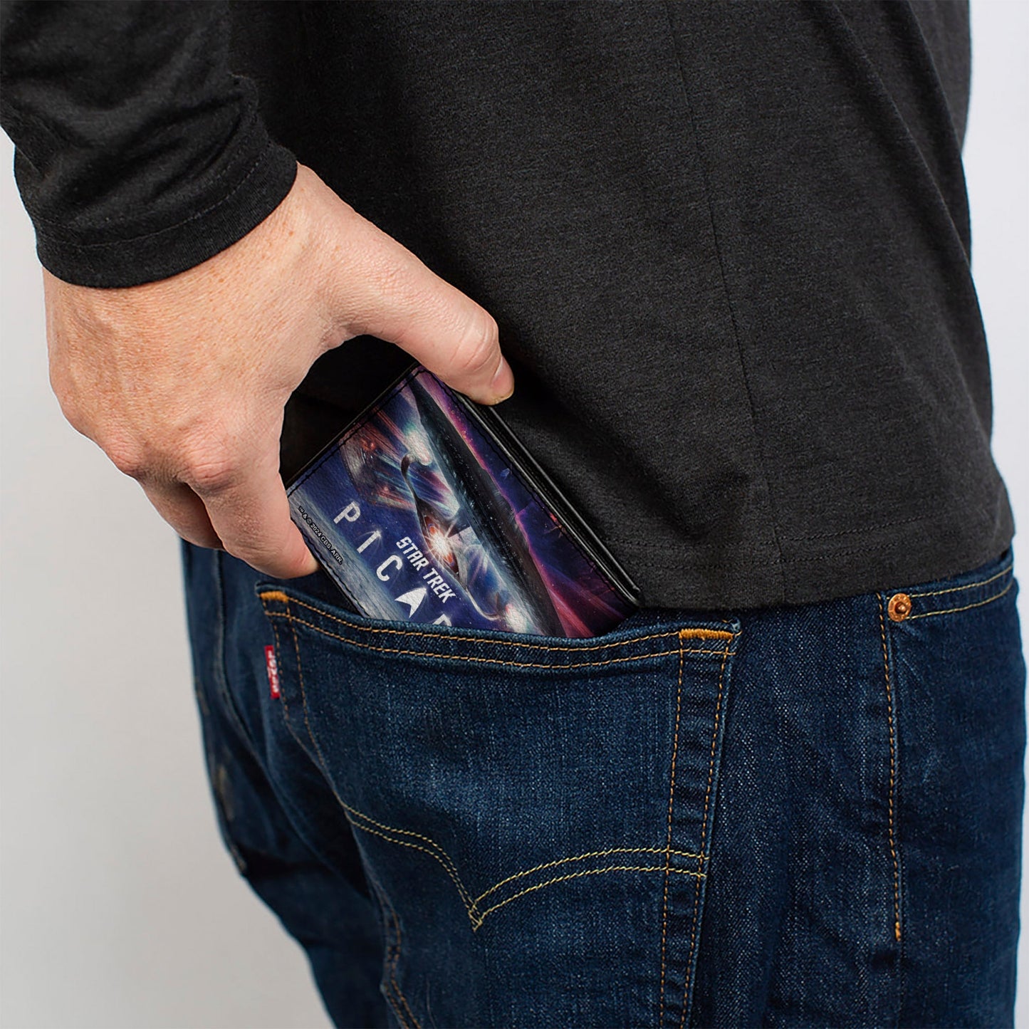 Star Trek: Picard Group Pose Logo Vegan Leather Bi - Fold Wallet - Paramount Shop