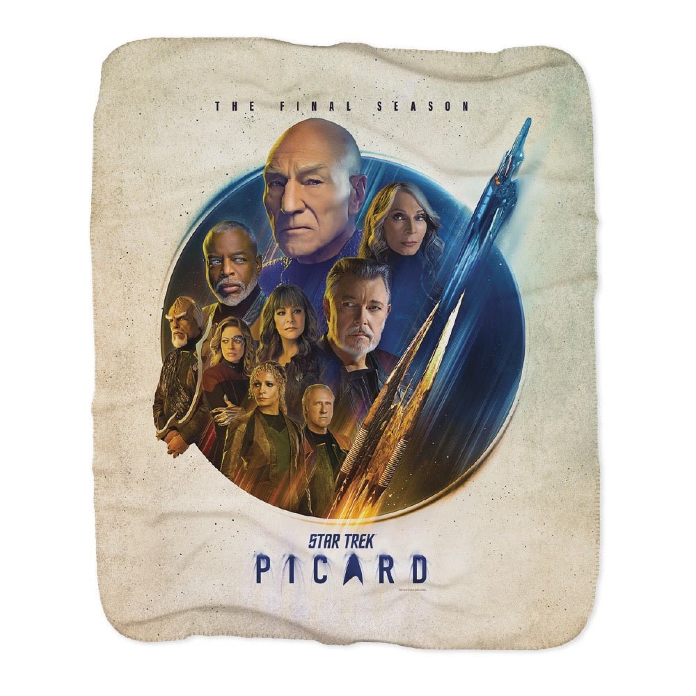 Star Trek: Picard Season 3 Cast Sherpa Blanket - Paramount Shop
