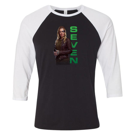 Star Trek: Picard Seven of Nine 3/4 Sleeve Baseball T - Shirt - Paramount Shop