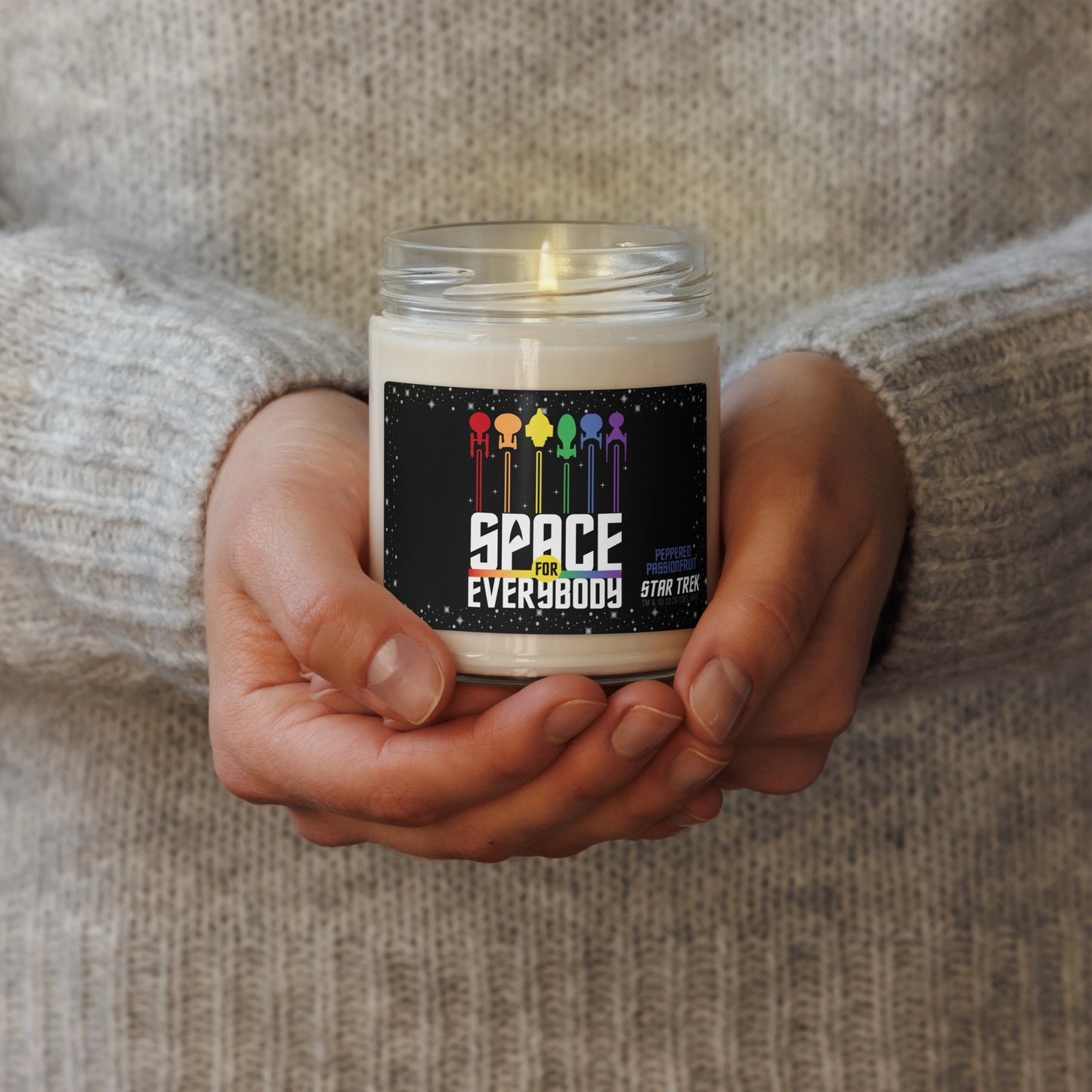 Star Trek Pride Space for Everybody Scented Soy Candle - Paramount Shop