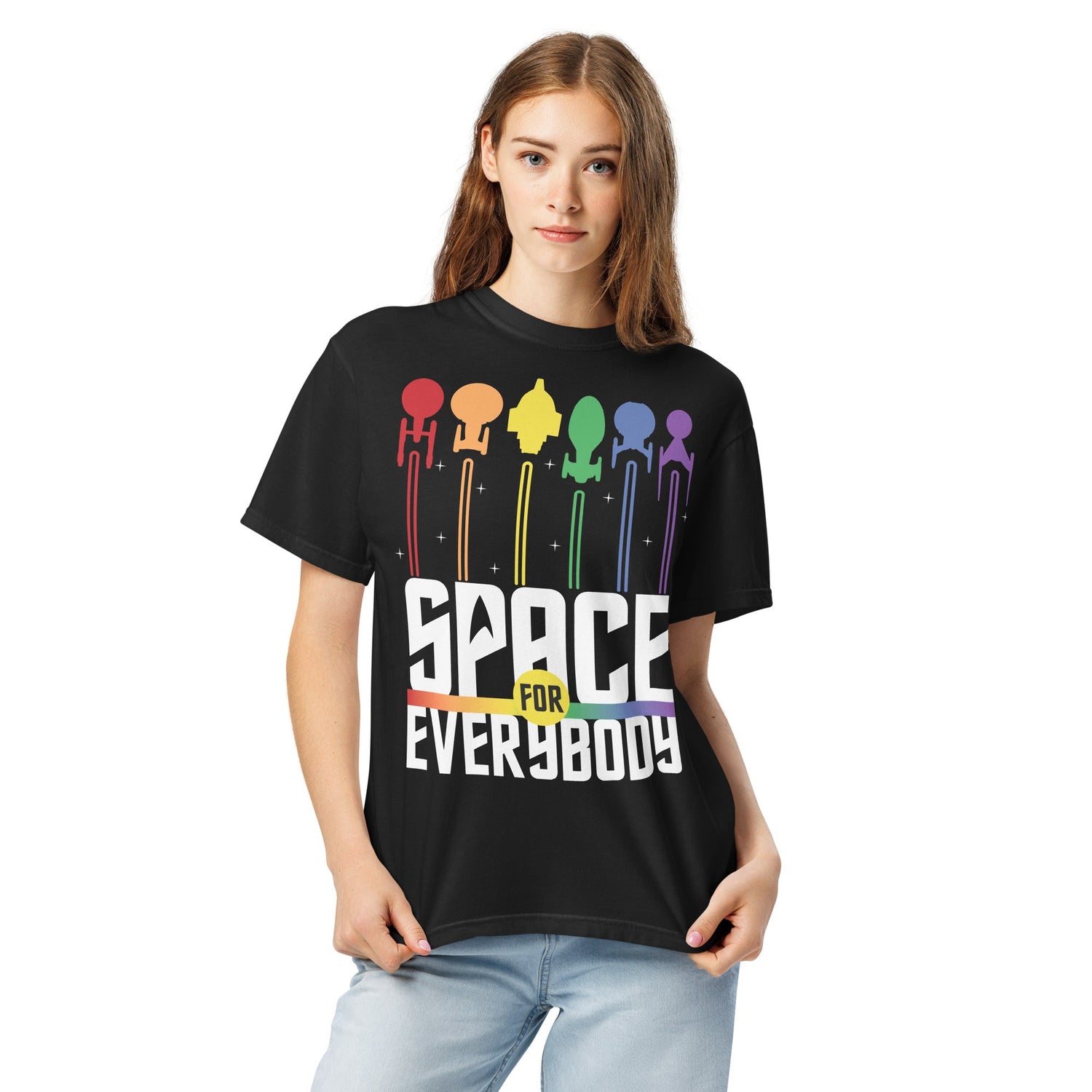 Star Trek Pride Space for Everybody T-Shirt Comfort Colors - Paramount Shop