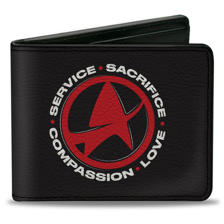 Star Trek Service Sacrifice Badge Icon Bi - Fold Wallet - Paramount Shop
