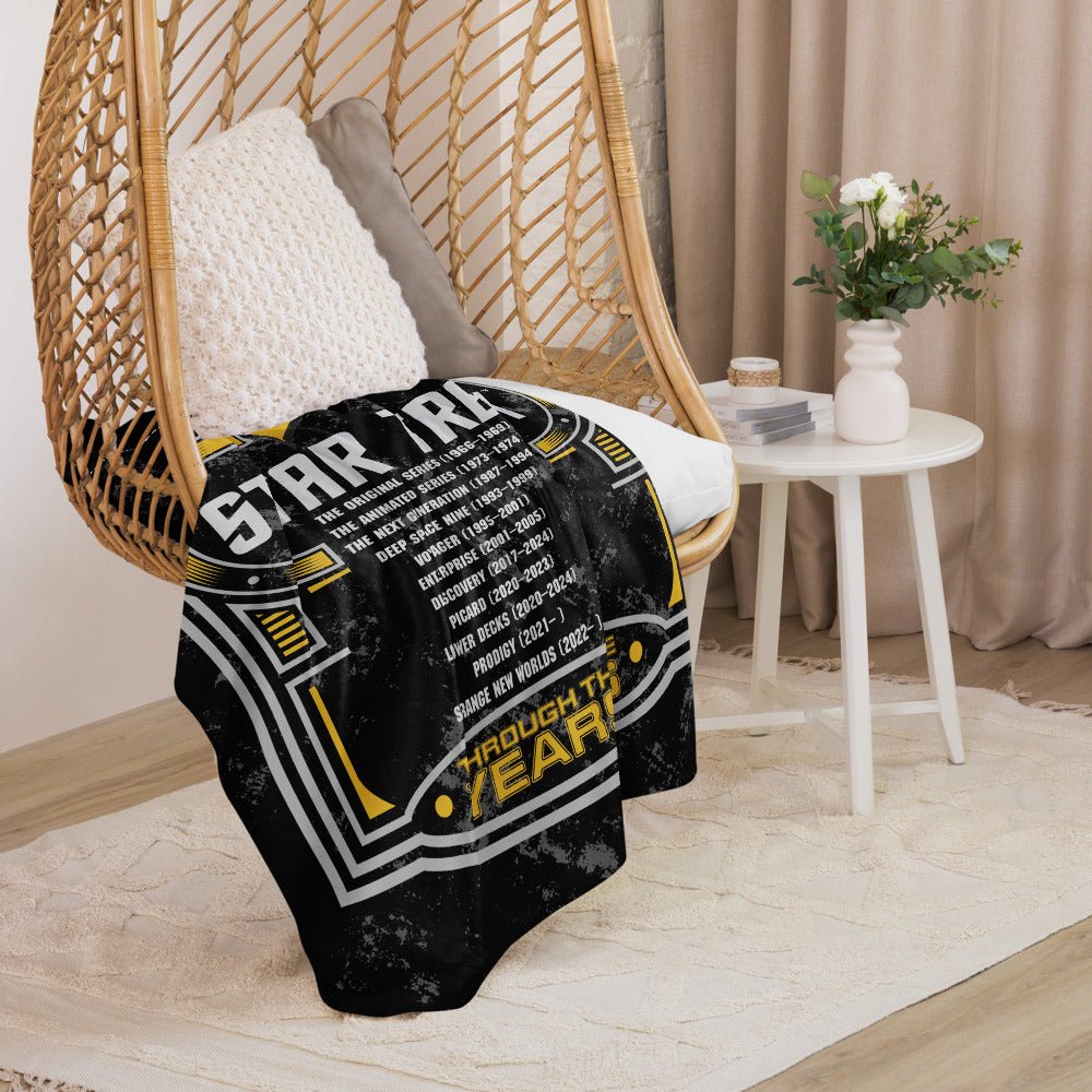 Star Trek Sherpa Blanket Through The Years - Paramount Shop