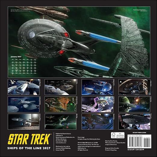 Star Trek Ships of the Line 2027 Calendar - Paramount Shop