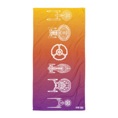 Star Trek Ships Of The Line Strandtuch - 30 in x 60 in