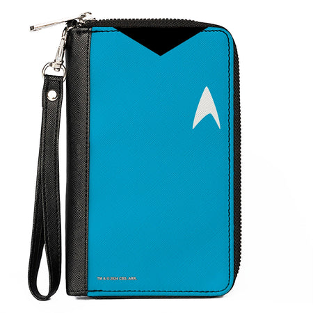 Star Trek Spock Body Close - Up Blue Zip Around Wallet - Paramount Shop