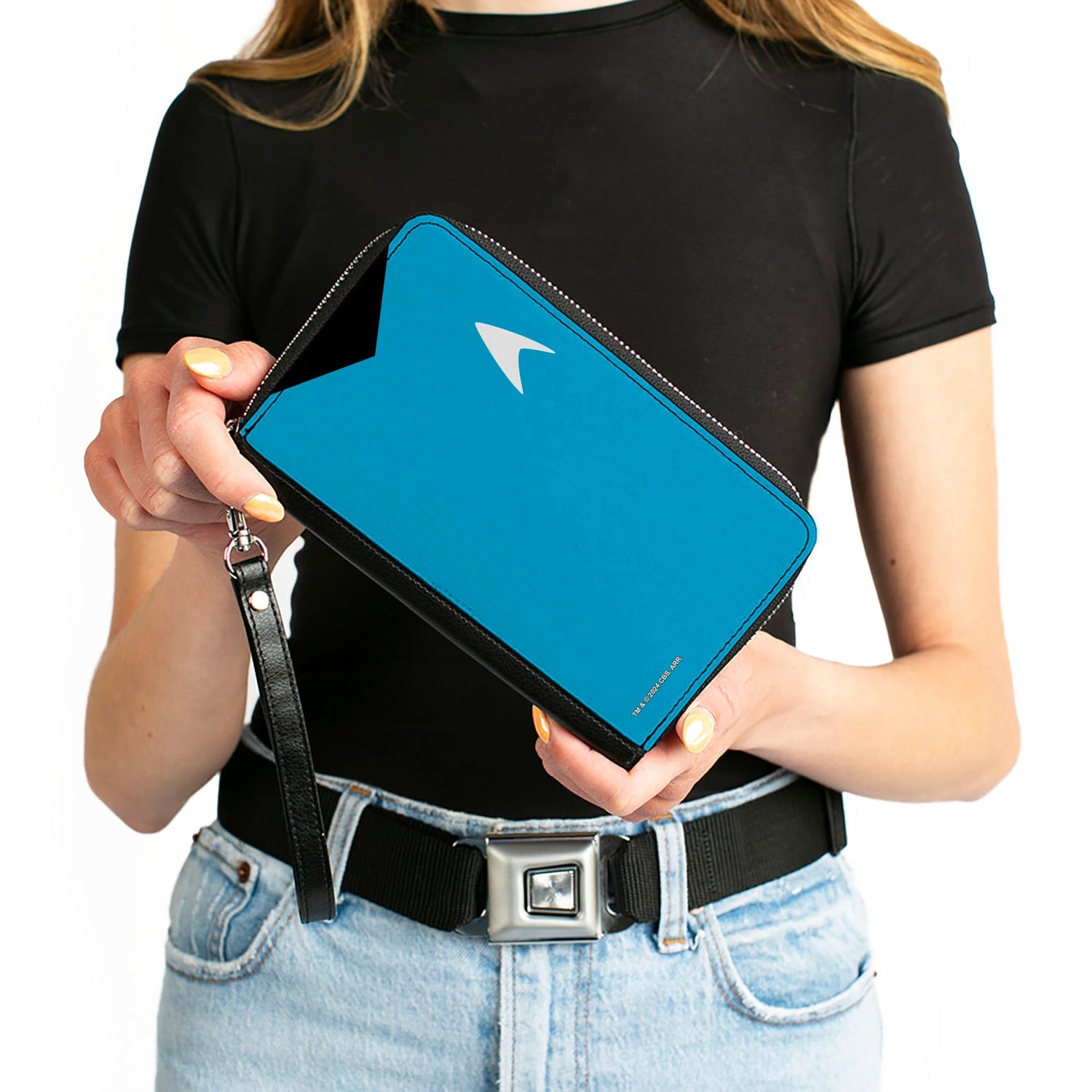Star Trek Spock Body Close - Up Blue Zip Around Wallet - Paramount Shop