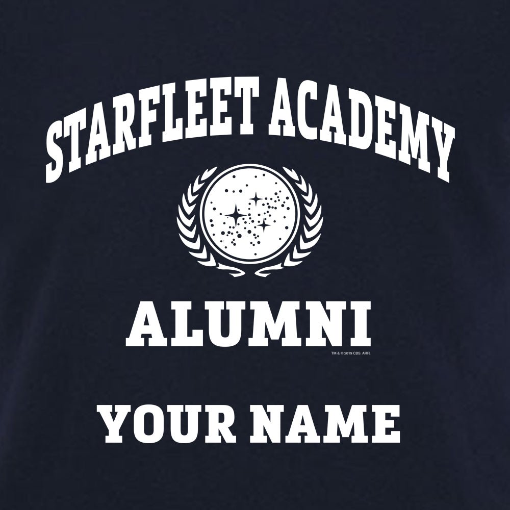 Star Trek Starfleet Academy Alumni Personalized Adult Short Sleeve T - Shirt - Paramount Shop