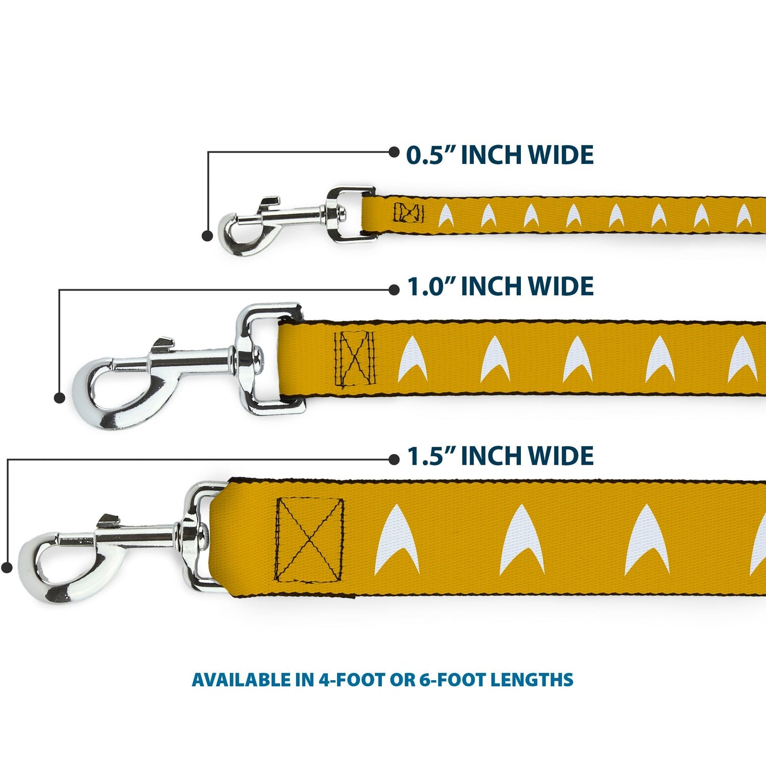 Star Trek Starfleet Command Gold Insignia Dog Leash - Paramount Shop