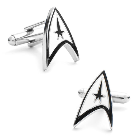 Star Trek Starfleet Communicator Badge Delta Shield Cufflinks - Paramount Shop