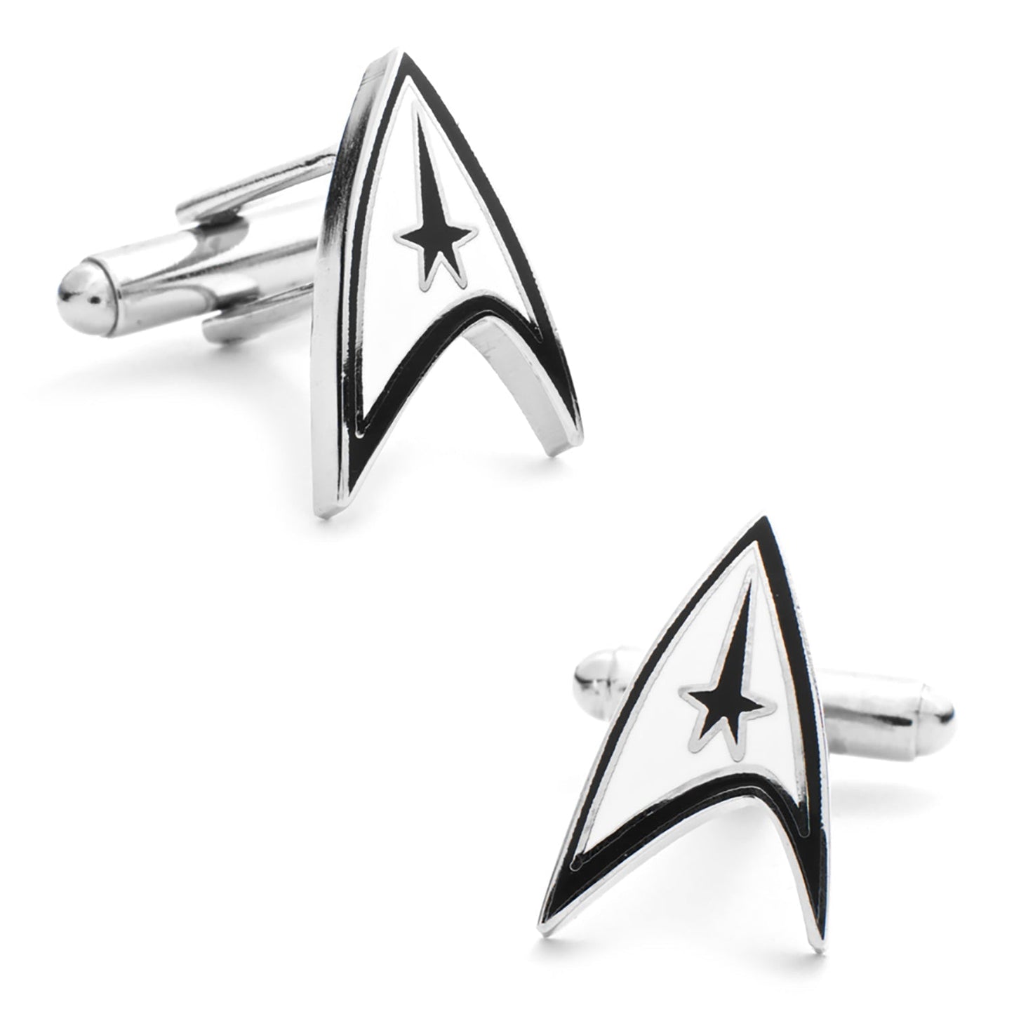 Star Trek Starfleet Communicator Badge Delta Shield Cufflinks - Paramount Shop