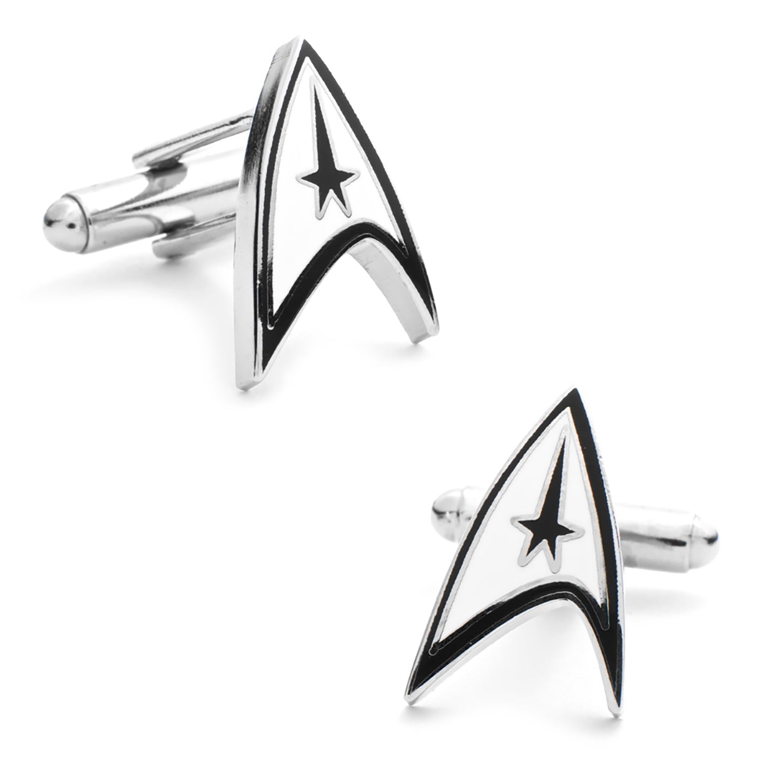 Star Trek Starfleet Communicator Badge Delta Shield Cufflinks - Paramount Shop