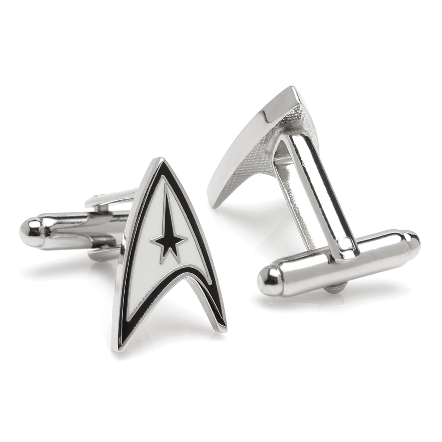 Star Trek Starfleet Communicator Badge Delta Shield Cufflinks - Paramount Shop