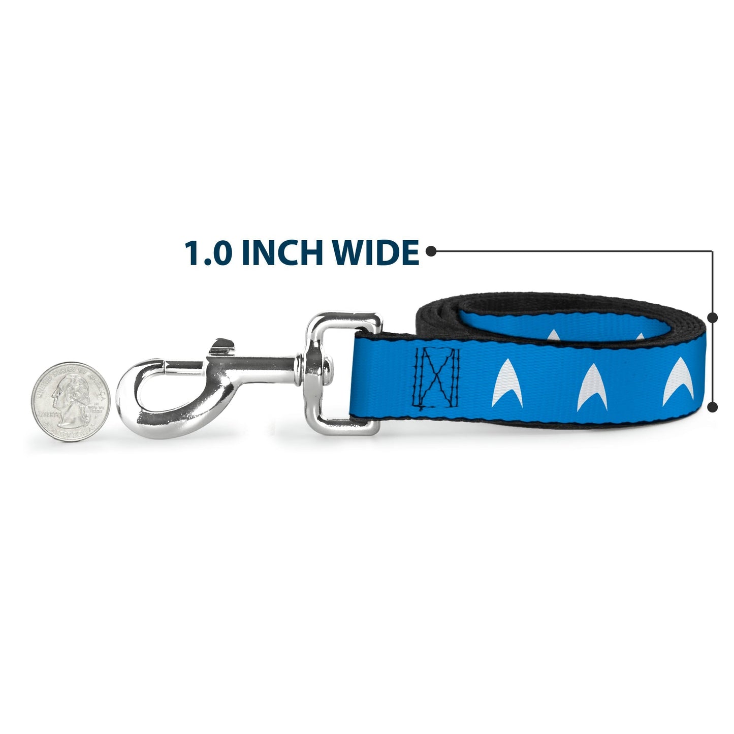 Star Trek Starfleet Insignia Blue and White Pet Leash - Paramount Shop