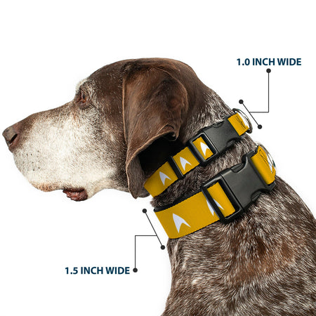 Star Trek Starfleet Insignia Durable Yellow Pet Dog Collar - Paramount Shop