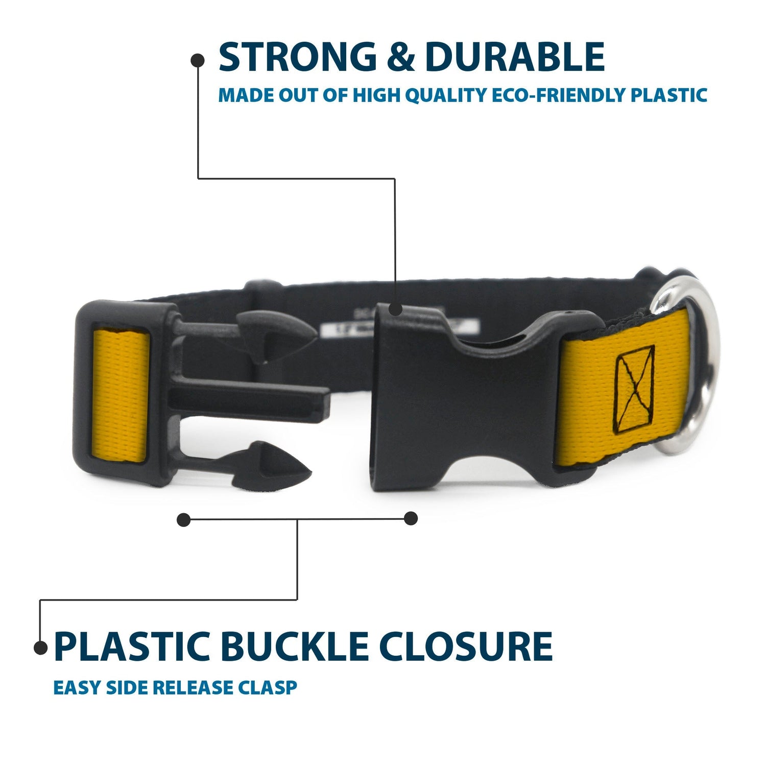 Star Trek Starfleet Insignia Durable Yellow Pet Dog Collar - Paramount Shop