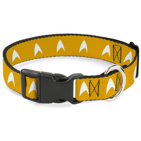 Star Trek Starfleet Insignia Durable Yellow Pet Dog Collar - Paramount Shop