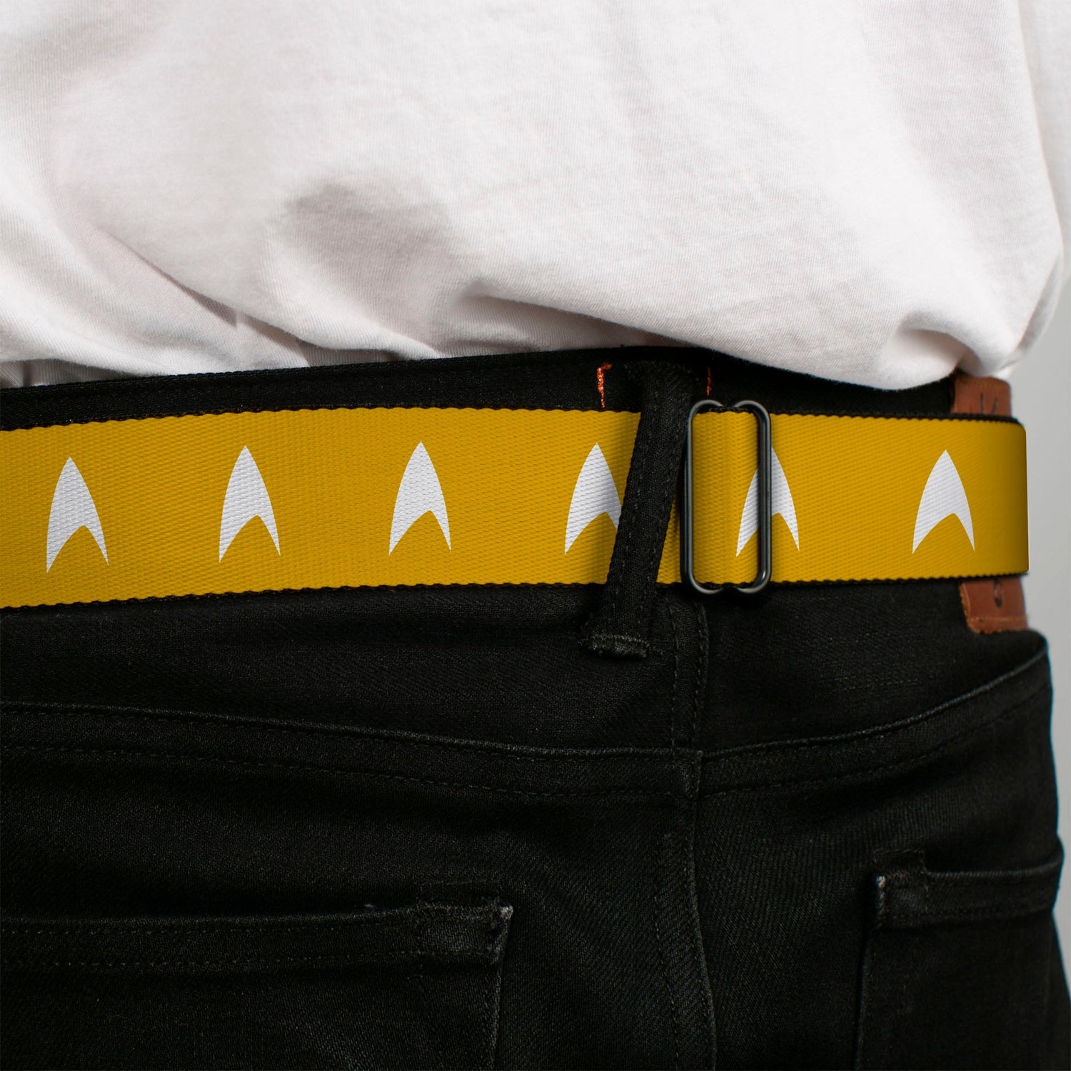 Star Trek Starfleet Insignia Golden Yellow Seatbelt Belt - Paramount Shop